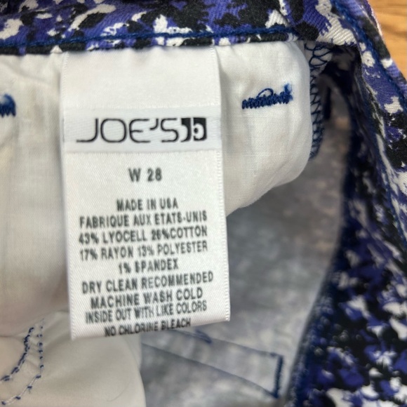 Joe’s Jeans | Electric Blue Popart Paint Splatter Denim Jean Shorts Size 28 - Picture 6 of 11